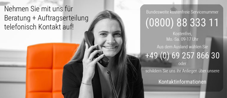 Sprechen Sie mit unserer Detektei. Telefonisch, per Videocall, oder persönlich nach Vereinbarung. Ein erfahrener Detektiv ist für Sie da.